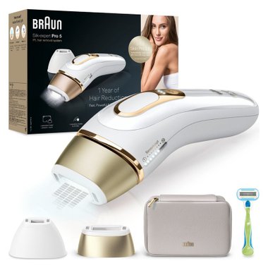 Фотоепилатор BRAUN SILK EXPERT PRO PL5152  БРОЙ ИМПУЛСИ 400000, БЯЛ