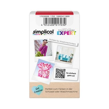 Simplicol expert боя за текстил от вълна, коприна и синтетика, фуксия розовоо, 150 гр. 1705