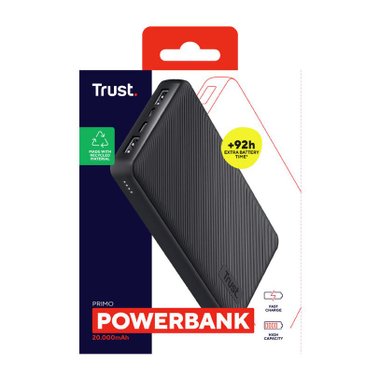 ВЪНШНА БАТЕРИЯ  TRUST Primo High-capacity FAST 20000 mAh 24676