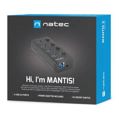 USB HUB NATEC MANTIS 2 4PT 3.0 NHU-1557