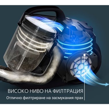 Прахосмукачка ROWENTA COMPACT POWER CYCLONIC RO3726EA , ОТЛИЧНА ФИЛТРАЦИЯ  1.5 L