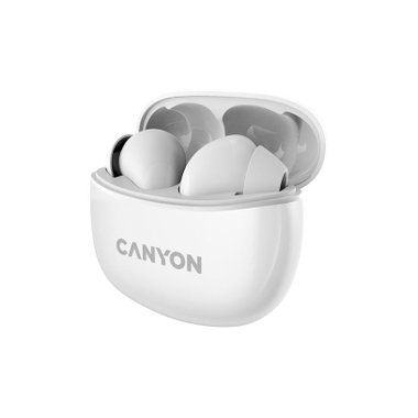 True wireless слушалки CANYON CNS-TWS5W WHITE  БЕЗЖИЧНА ВРЪЗКА, WHITE