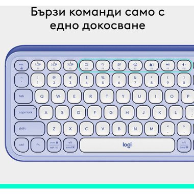 Клавиатура LOGITECH POP ICON KEYS LILAC 920-013074 US International