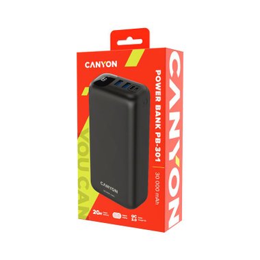 ВЪНШНА БАТЕРИЯ  CANYON 30000 mAh CNE-CPB301B