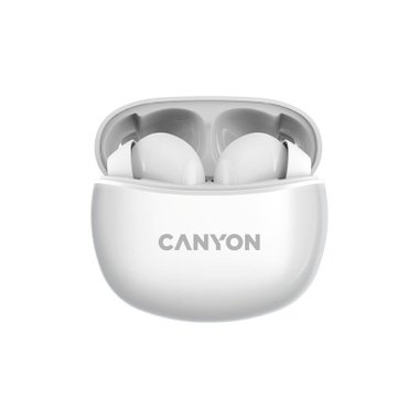 True wireless слушалки CANYON CNS-TWS5W WHITE  БЕЗЖИЧНА ВРЪЗКА, WHITE