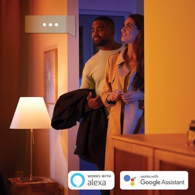 Стенна смарт лампа Philips Hue Liana Wall Light White Led RGB Смарт осветление Аплик Димируема светлина Bluetooth осветление