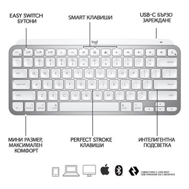 Клавиатура LOGITECH MX Keys Mini for Mac- 010526 US International