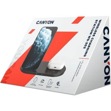 WIRELESS СТОЙКА CANYON WCS202B 10W 2IN1