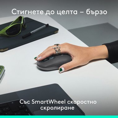 Безжичен Комплект LOGITECH ICON COMBO GRAPHITE 920-013140