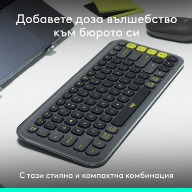 Безжичен Комплект LOGITECH ICON COMBO GRAPHITE 920-013140