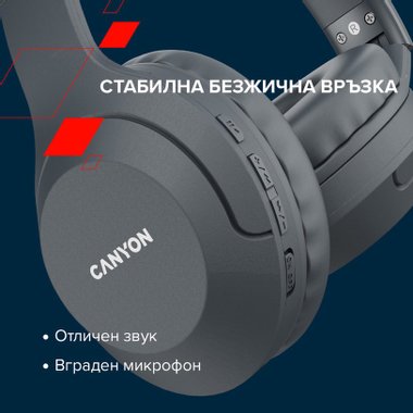 Стерео слушалки CANYON CNS-CBTHS3DG