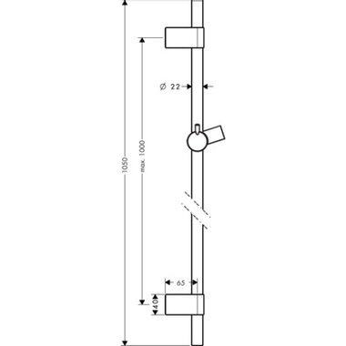 Душ комплект Hansgrohe Unica S Puro Reno 28663000 душ бар душ релса държач за ръчен душ