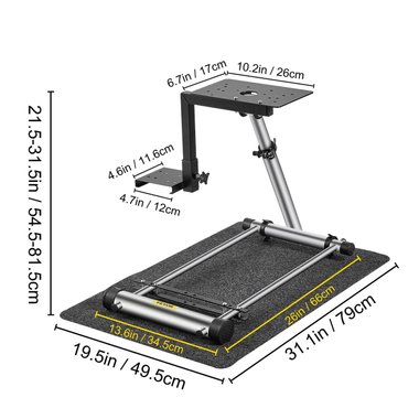 Стойка за състезателен симулатор Vevor Racing Wheel опора за волан педали 