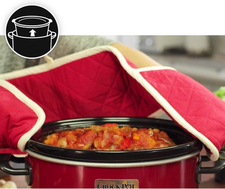 Уред за бавно готвене Crock Pot SCV400RD-050 Slow Cooker 3.5л 210W Съд за готвене с капак 