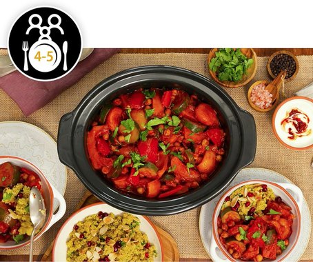 Уред за бавно готвене Crock Pot CSC052X Slow Cooker 4.7л Съд за готвене с капак 