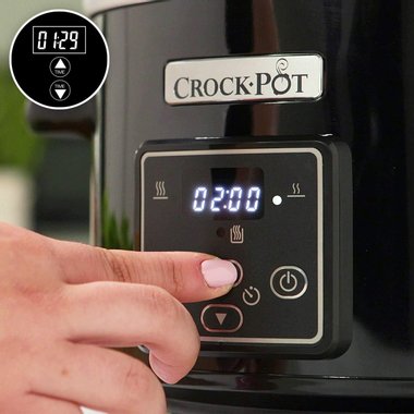 Уред за бавно готвене Crock Pot CSC061X Slow Cooker 2.4л 130W Съд за готвене с капак 