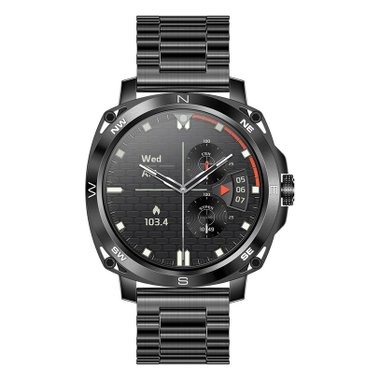 Смарт часовник LEMFO I79 BLACK  46 MM, ПУЛСОМЕР, SPO2