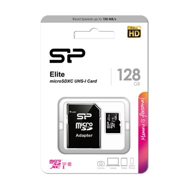 Карта памет SILICON POWER MICRO SD ELITE 128GB  КЛАС CLASS 10