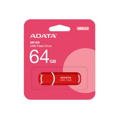 USB памет A-DATA UV150 64GB USB 3.2 RED