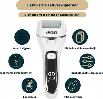 Електрическа пила за крака Mooscare ZCA018 Electric callus remover водоустойчива пила за педикюр