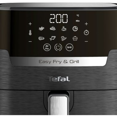 Уред за здравословно готвене  с горещ въздух TEFAL EASY FRY & GRILL EY505815 , 4.2 L  ТАЙМЕР, ЧЕРЕН