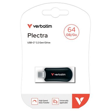 USB памет VERBATIM PLECTRA 64 GB BLACK 30224
