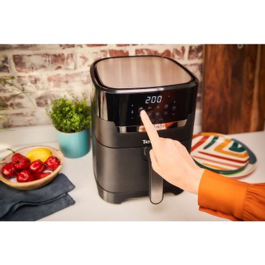 Уред за здравословно готвене  с горещ въздух TEFAL EASY FRY & GRILL EY505815 , 4.2 L  ТАЙМЕР, ЧЕРЕН