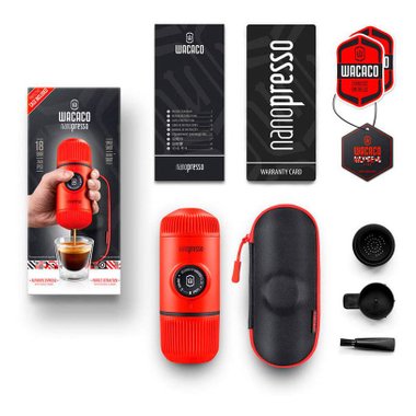 Кафемашина WACACO NANOPRESSO RED+CASE  80.00, 18.00, ЧЕРВЕН