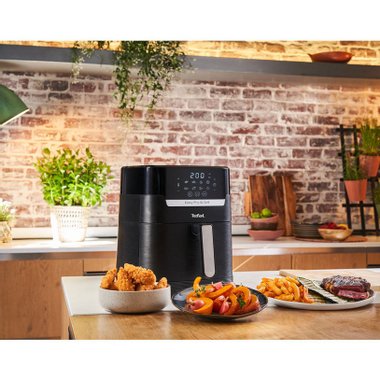 Уред за здравословно готвене  с горещ въздух TEFAL EASY FRY & GRILL EY505815 , 4.2 L  ТАЙМЕР, ЧЕРЕН