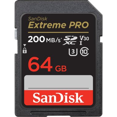 Карта памет SANDISK EXTREME PRO 64GB 200MB V30  КЛАС 10