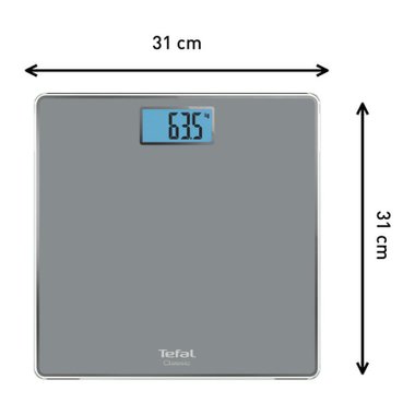 Везна TEFAL PP1500V0  160 kg, МАТЕРИАЛ СТЪКЛО