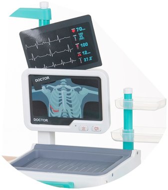 Детски медицински комплект Doctor medical game set 26 части Докторски комплект Детска количка и комплект за игра Рентген 