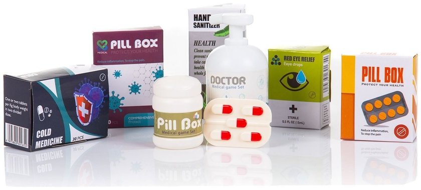Детски медицински комплект Doctor medical game set 26 части Докторски комплект Детска количка и комплект за игра Рентген 