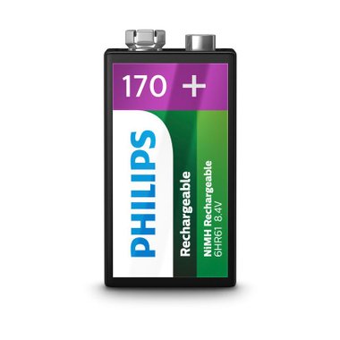 АКУМУЛАТОРНА БАТЕРИЯ  PHILIPS 9V 9VB1A17/10 170mAh