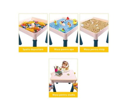  Детски комплект маса със стол и конструктор 105 части Blocks Table Play the Childhood MC817 Занимателен комплект Образувателна масичка  