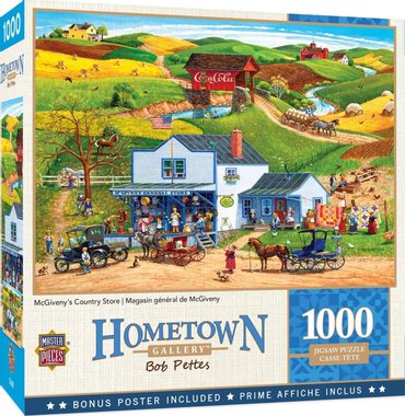 Пъзел Master Pieces 72027 1000 части Galeria Hometown Mcgiveny's Country Store американско градче
