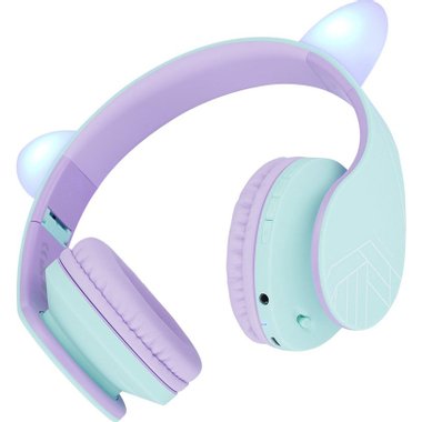 Стерео слушалки POWERLOCUS P2 KIDS CAT PUR/GREE