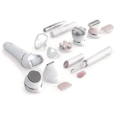 Епилатор PHILIPS SERIES 8000 WET&DRY BRE740/90  БЯЛ, МИЕЩА СЕ ГЛАВА
