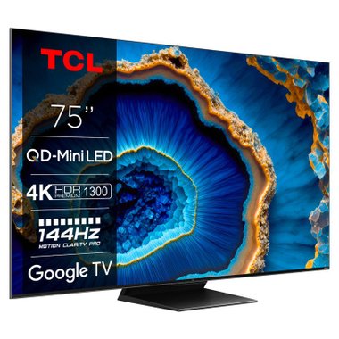 Телевизор TCL 75MQLED80 4K Ultra HD MINI LED  SMART TV, GOOGLE TV, 75.0 ", 189.0 см