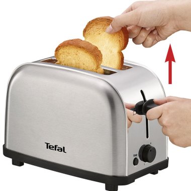 Тостер TEFAL ULTRA MINI TT330D30 6 СТЕПЕНИ НА РАБОТА,  700 W, СРЕБРИСТ