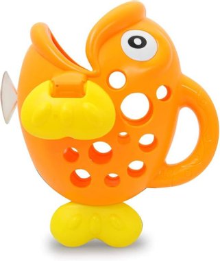 Комплект от 4 броя играчки за баня Jamara 460614 Hungry Fish Orange Гладна рибка играчки за вода Риба