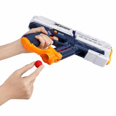 Комплект от 2 броя бластер X-Shot Chaos Meteor Blaster 36365-2022 Детска играчка оръжие с 24 топчета Играчка пистолет