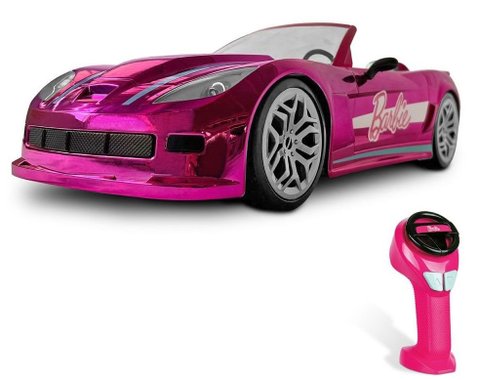 Радиоуправляема кола на Барби Mondo Motors 63619-155 RC Dream Car с включена кукла Barbie Matell HRH08 Barbie Doll included Колата на Барби 