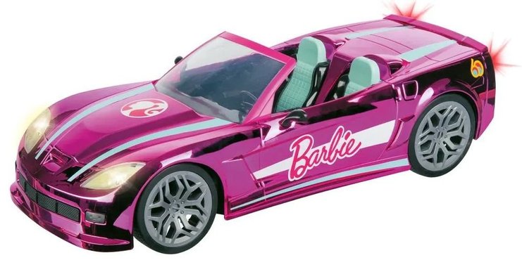 Радиоуправляема кола на Барби Mondo Motors 63619-155 RC Dream Car с включена кукла Barbie Matell HRH08 Barbie Doll included Колата на Барби 