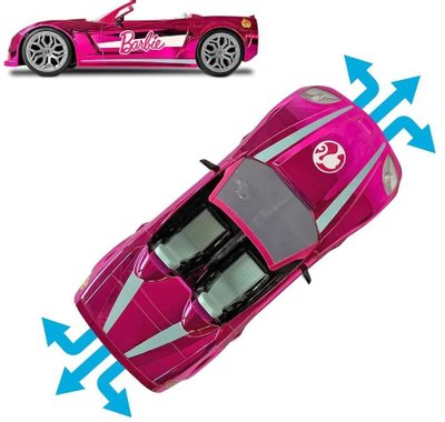 Радиоуправляема кола на Барби Mondo Motors 63619-155 RC Dream Car с включена кукла Barbie Matell HRH08 Barbie Doll included Колата на Барби 