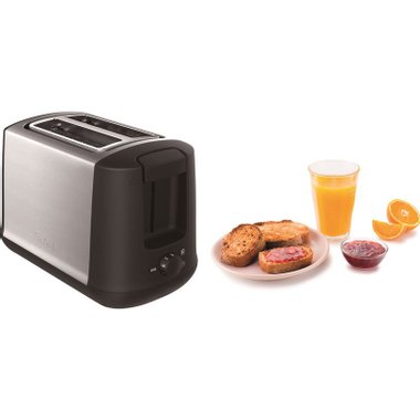 Тостер TEFAL CONFIDENCE TT340830 , 7 СТЕПЕНИ НА РАБОТА, 850 W  850 W, ИНОКС/ЧЕРЕН