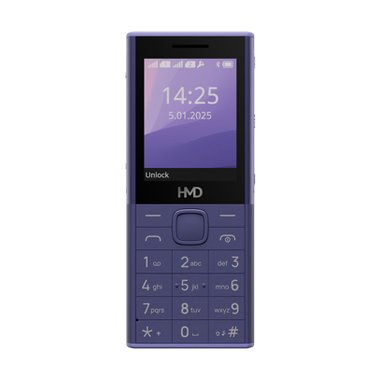 Мобилен телефон GSM  HMD 150 MUSIC PURPLE  2.40 ", ЗАДНА КАМЕРА 0.08 MPx
