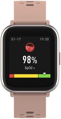 Смарт часовник Denver SW-165 Rose Smart Watch спортен часовник спортна гривна сензор за телесна температура кислород в кръвта сърдечен ритъм Bluetooth