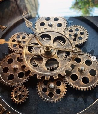 Стенен часовник  Clock with a moving mechanism 33см с движещ се механизъм Винтидж часовник