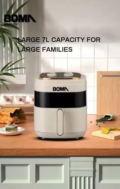 Фритюрник с горещ въздух Boma BM-889 1600W 7л air fryer еър фрайър здравословно готвене  без мазнина Готвене с горещ въздух 